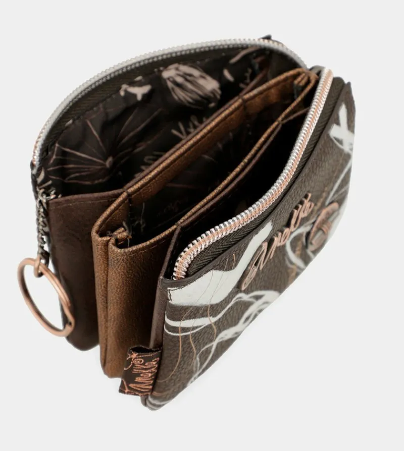 Anekke Nature Shodo Brown 3 Compartment Purse Flash Sale