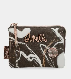 Anekke Nature Shodo Brown 3 Compartment Purse Flash Sale