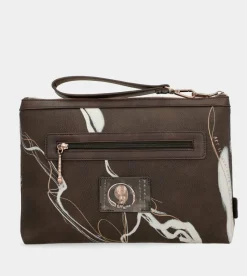 Anekke Nature Shodo Brown Clutch Bag Clearance