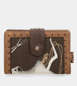 Anekke Nature Shodo Brown Flexible Rfid Wallet Outlet