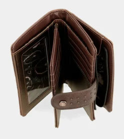 Anekke Nature Shodo Brown Flexible Rfid Wallet Outlet