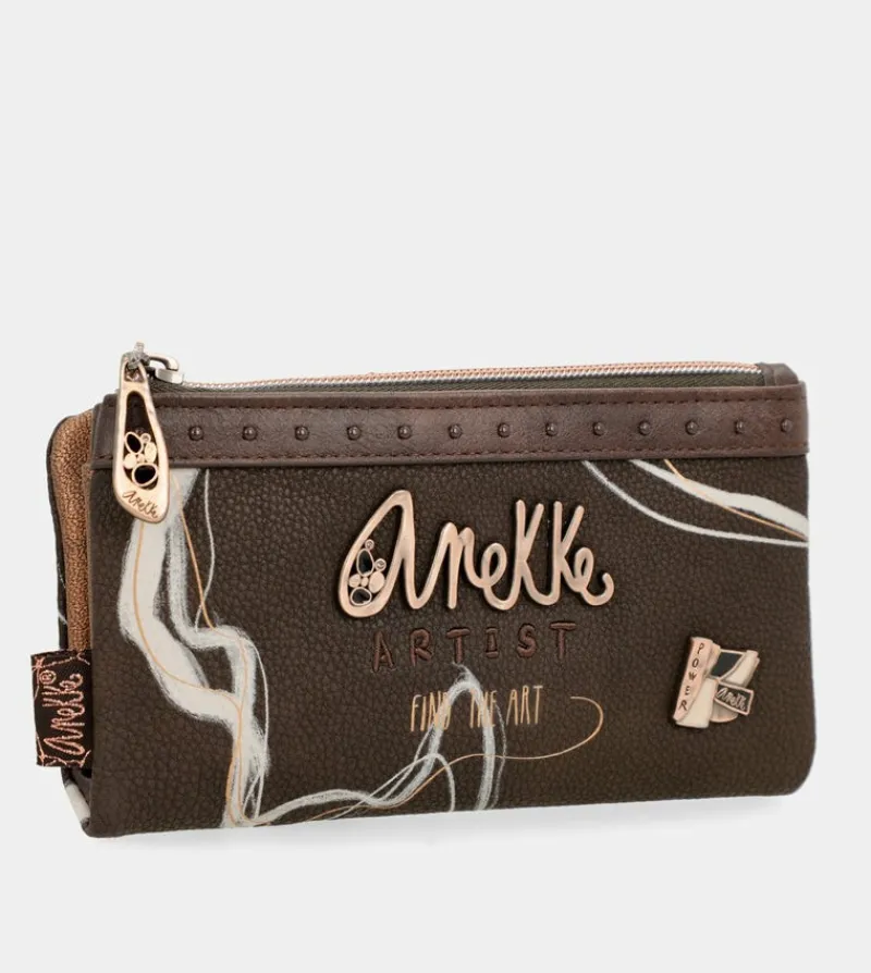 Anekke Nature Shodo Brown Rfid Flexi Wallet Brown Discount