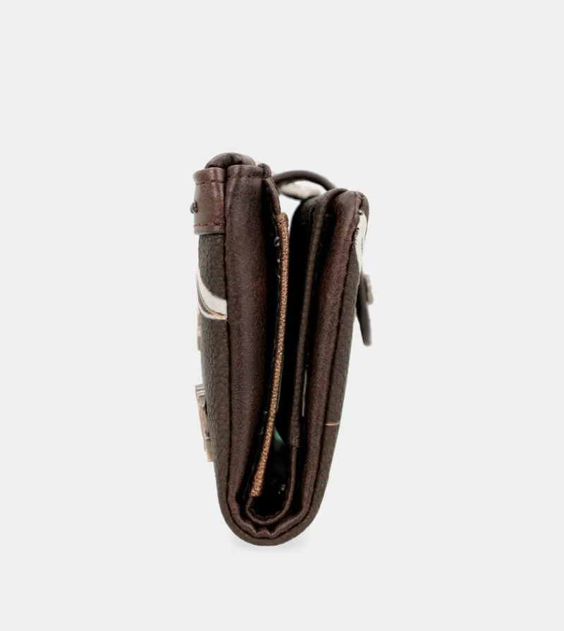 Anekke Nature Shodo Brown Rfid Flexi Wallet Brown Discount