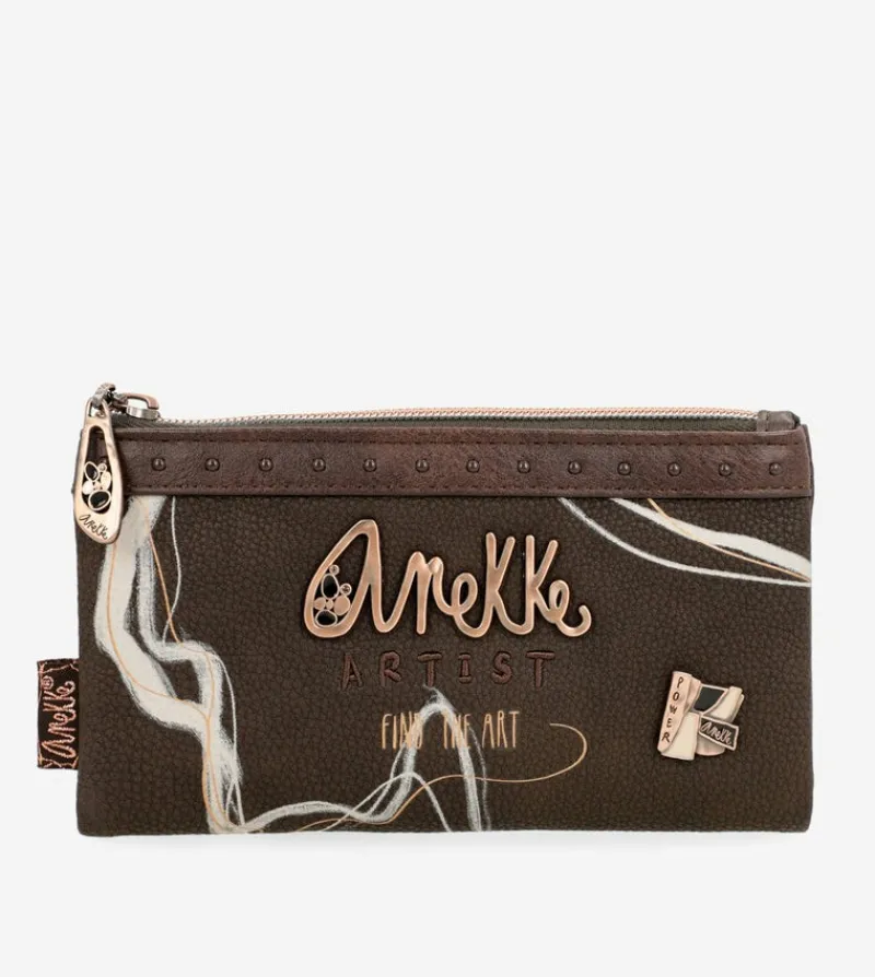 Anekke Nature Shodo Brown Rfid Flexi Wallet Brown Discount