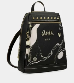 Anekke Nature Shodo Large Black Backpack Fashion
