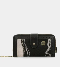 Anekke Nature Shodo Large Black Rfid Wallet Cheap