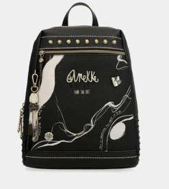 Anekke Nature Shodo Large Black Backpack Fashion