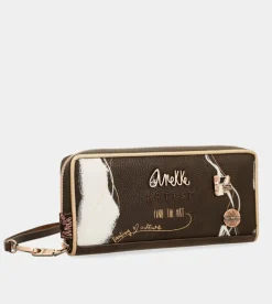 Anekke Nature Shodo Large Brown Rfid Wallet Clearance