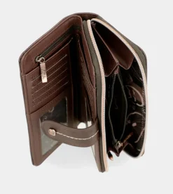 Anekke Nature Shodo Large Brown Rfid Wallet Nature Shodo Flash Sale