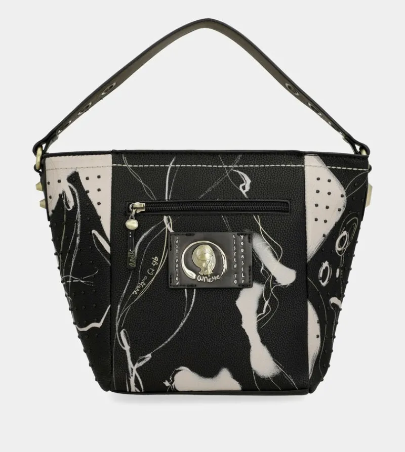 Anekke Nature Shodo Medium Black Handbag Flash Sale