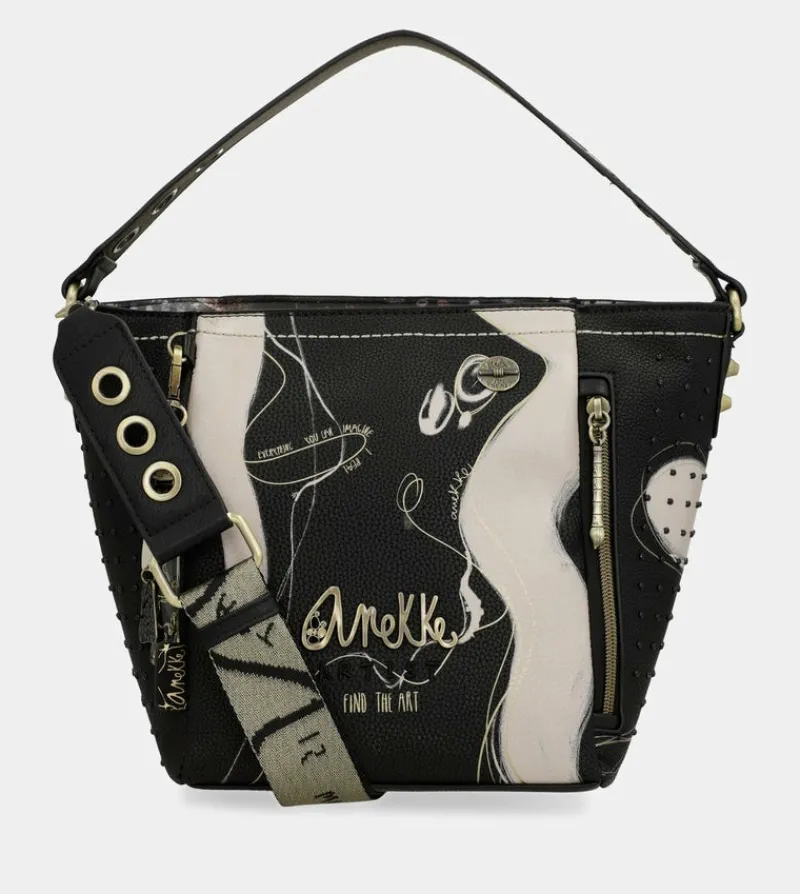 Anekke Nature Shodo Medium Black Handbag Flash Sale