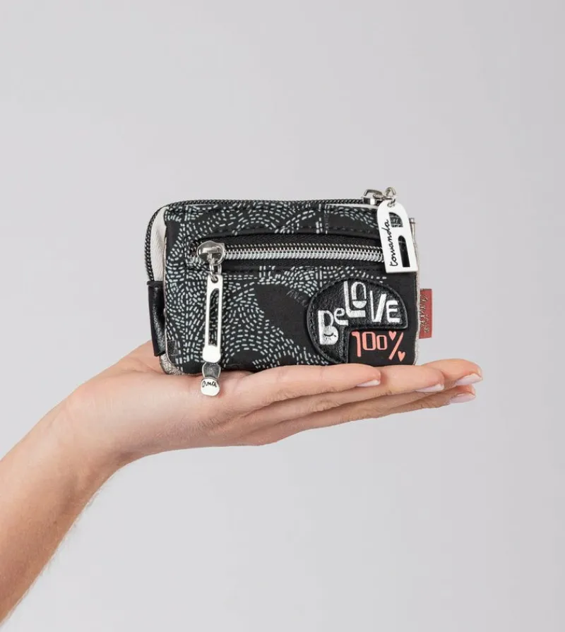 Anekke Nature Sixties Triple-Compartment Coin Purse Best