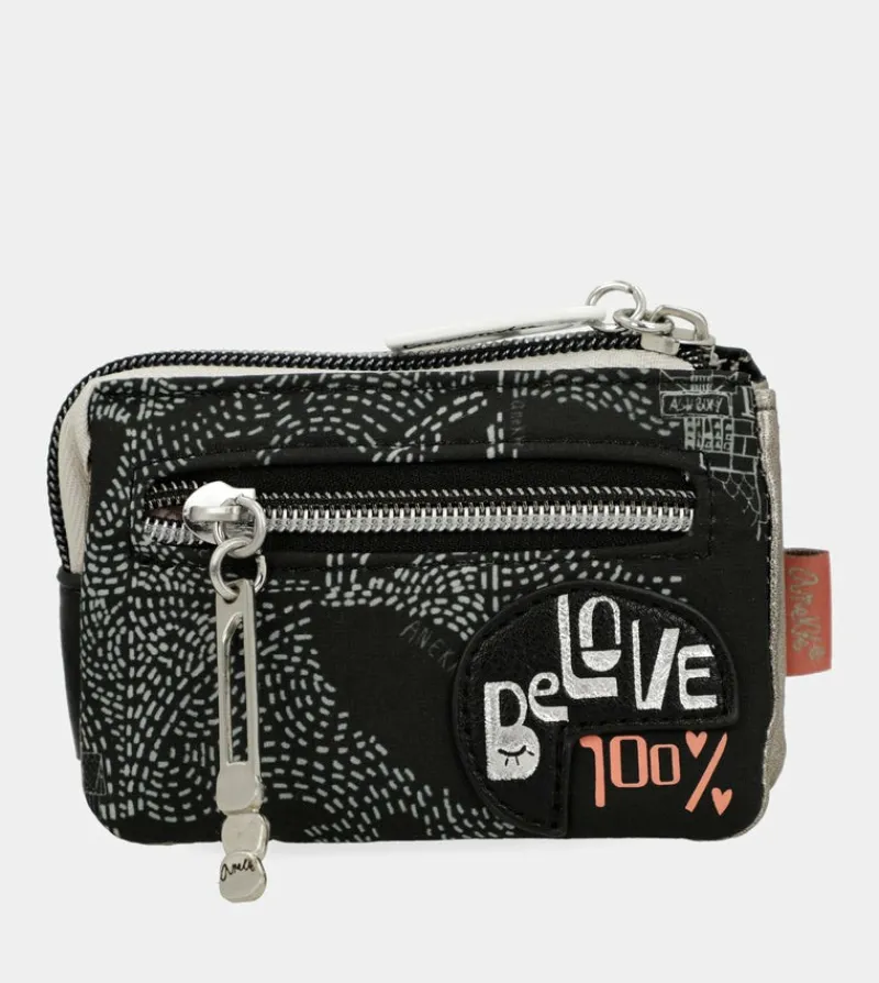 Anekke Nature Sixties Triple-Compartment Coin Purse Best