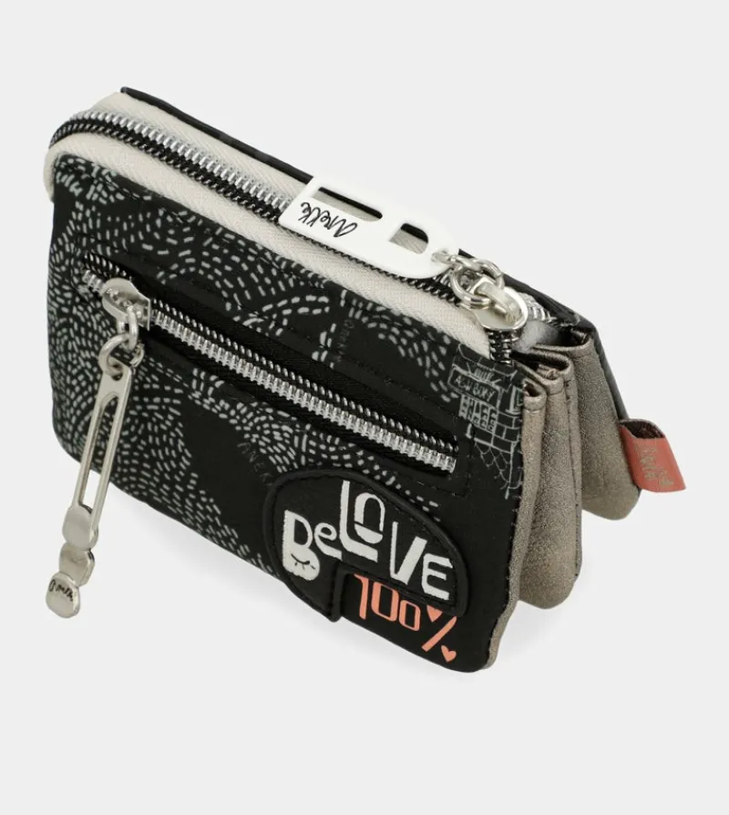 Anekke Nature Sixties Triple-Compartment Coin Purse Best