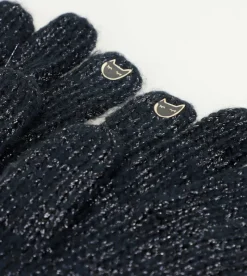 Anekke Navy Blue Logomania Gloves. Flash Sale