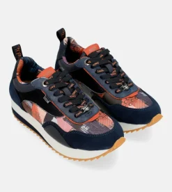 Anekke Navy Blue Palette Patterned Sports Sneakers Outlet