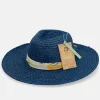 Anekke Navy Blue Raffia Hat Online
