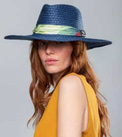 Anekke Navy Blue Raffia Hat Online