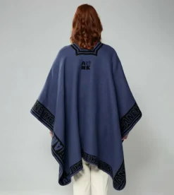 Anekke Navy Blue Shodo Poncho Clearance