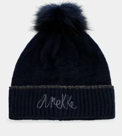 Anekke Navy Blue Shodo Wool Hat Clearance