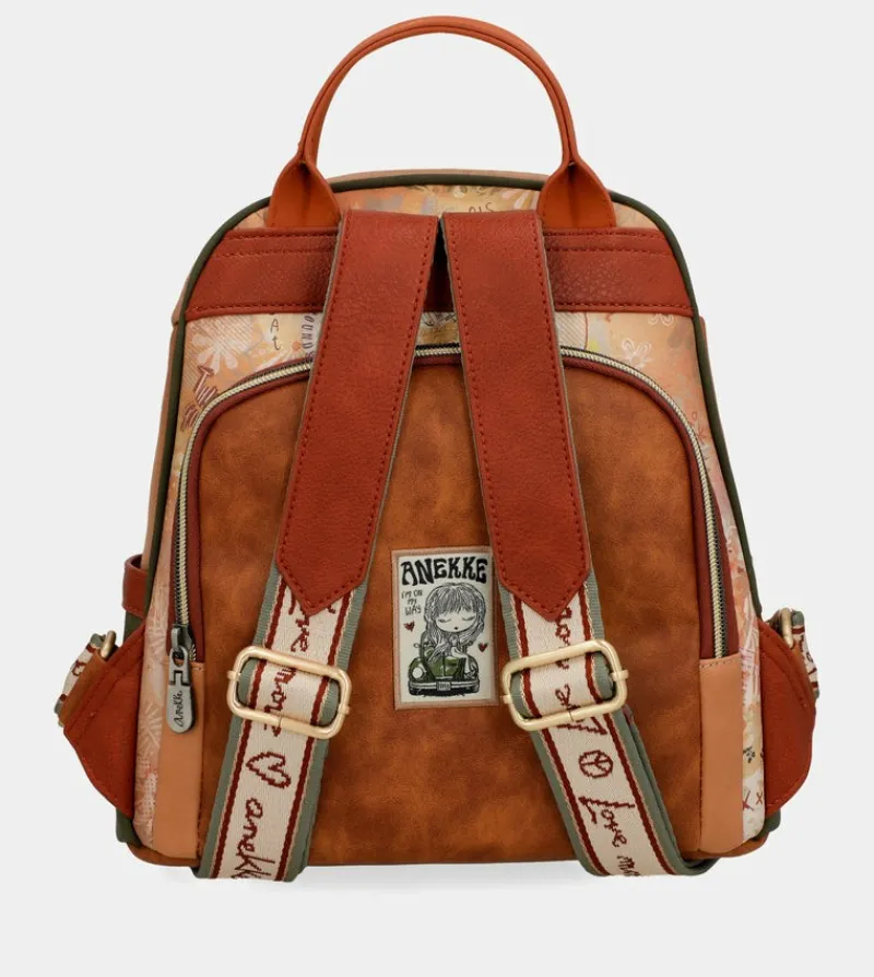 Anekke Peace & Love Camel Anti-Theft Backpack Discount