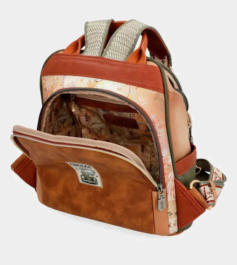 Anekke Peace & Love Camel Anti-Theft Backpack Discount