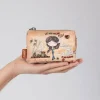Anekke Peace & Love Camel 3-Compartment Coin Purse Sale