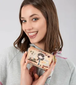 Anekke Peace & Love Camel 3-Compartment Coin Purse Sale