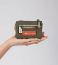 Anekke Peace & Love Camel 3-Compartment Coin Purse Sale