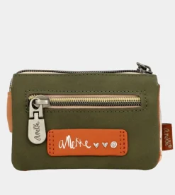 Anekke Peace & Love Camel 3-Compartment Coin Purse Sale