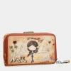 Anekke Peace & Love Camel Medium Rfid Wallet Hot