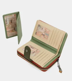 Anekke Peace & Love Camel Medium Rfid Wallet Hot