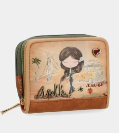 Anekke Peace & Love Camel Rfid Wallet Hot