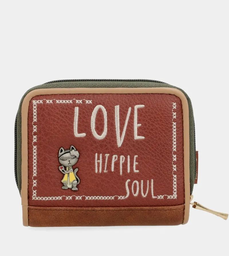 Anekke Peace & Love Camel Rfid Wallet Hot