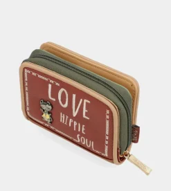Anekke Peace & Love Camel Rfid Wallet Hot