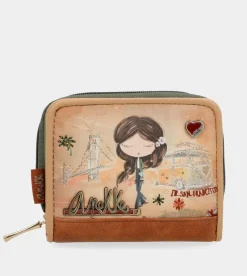 Anekke Peace & Love Camel Rfid Wallet Hot