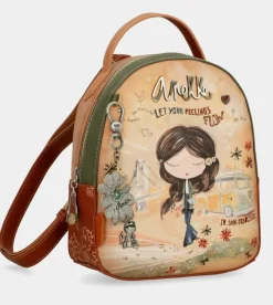 Anekke Peace & Love Camel Small Backpack Online