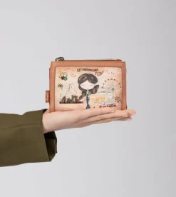 Anekke Peace & Love Camel Small Rfid Wallet Online