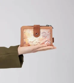 Anekke Peace & Love Camel Small Rfid Wallet Online