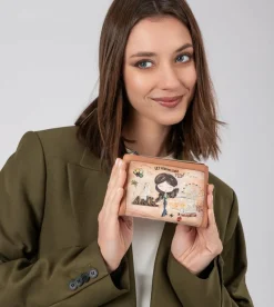 Anekke Peace & Love Camel Small Rfid Wallet Online