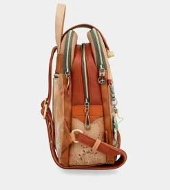 Anekke Peace & Love Camel Triple Compartment Backpack Shop