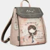 Anekke Peace & Love Pink Backpack With Flap Shop