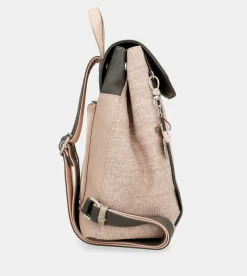 Anekke Peace & Love Pink Backpack With Flap Shop