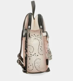 Anekke Peace & Love Pink 2-Compartment Backpack Cheap