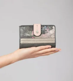 Anekke Peace & Love Pink Medium Rfid Wallet Store