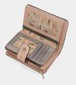 Anekke Peace & Love Pink Medium Rfid Wallet Store