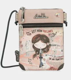 Anekke Peace & Love Pink Mini Crossbody Bag Shop