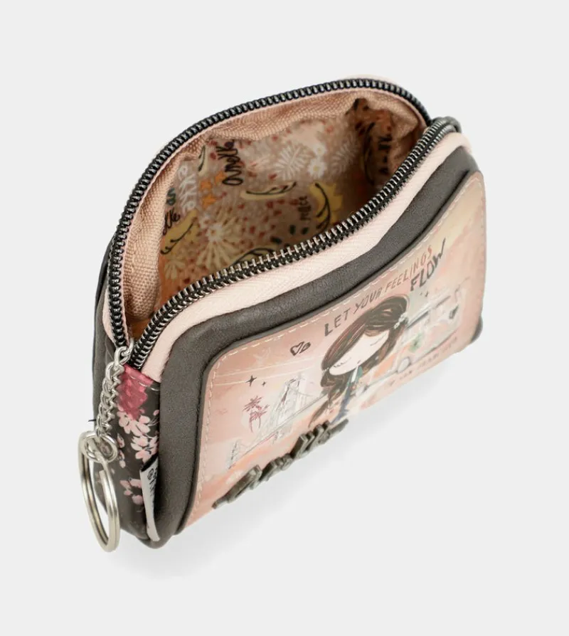 Anekke Peace & Love Pink Small Coin Purse Store