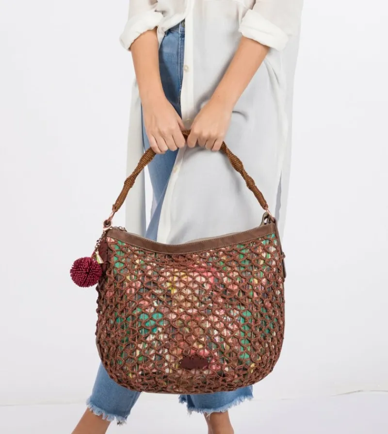 Anekke Printed Raffia Crossbody Bag Store