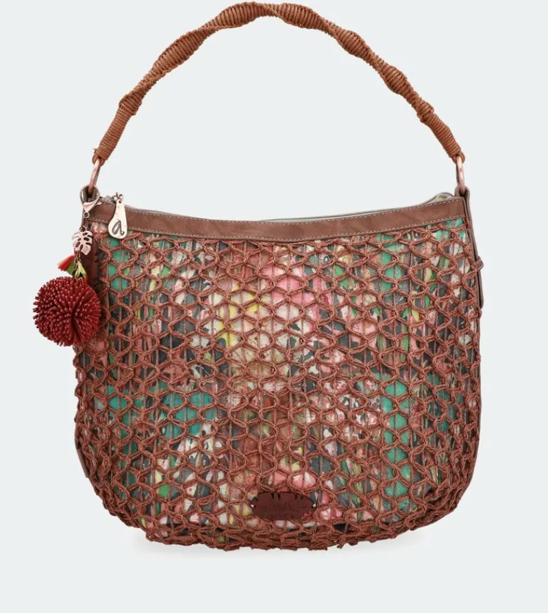 Anekke Printed Raffia Crossbody Bag Store